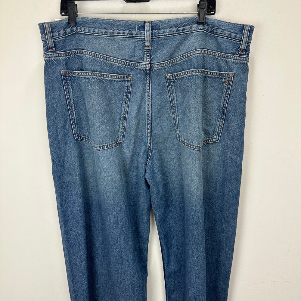 Madewell Tall Low Slung Baggy Jeans Airy Denim Pickett Wash Blue US 32T NWT - Picture 10 of 15